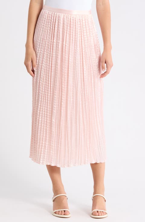 Pleated Midi Skirt