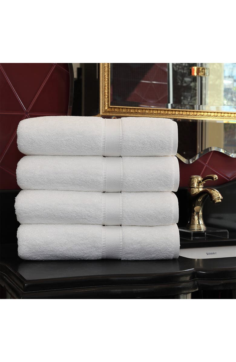 Linum Home Textiles Sinemis Terry 4-Piece Bath Towel Set - White, Main, color, White