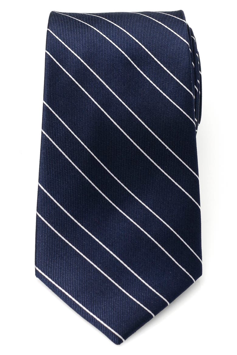 Classi Stripe Silk Tie, Main, color, NAVY