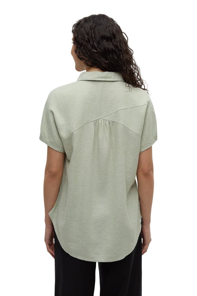 Magnolia Shirt, Alternate, color, Light Moss