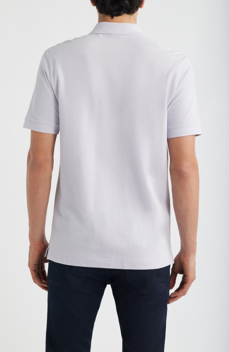 BOSS Pallas Cotton Piqué Polo, Alternate, color, Light/ Pastel Purple