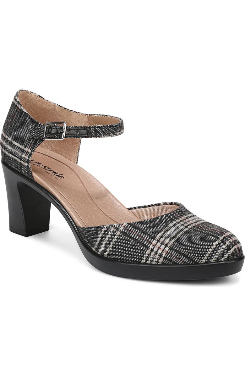 LifeStride Effortless Ankle Strap Platform Pump, Main, color,
