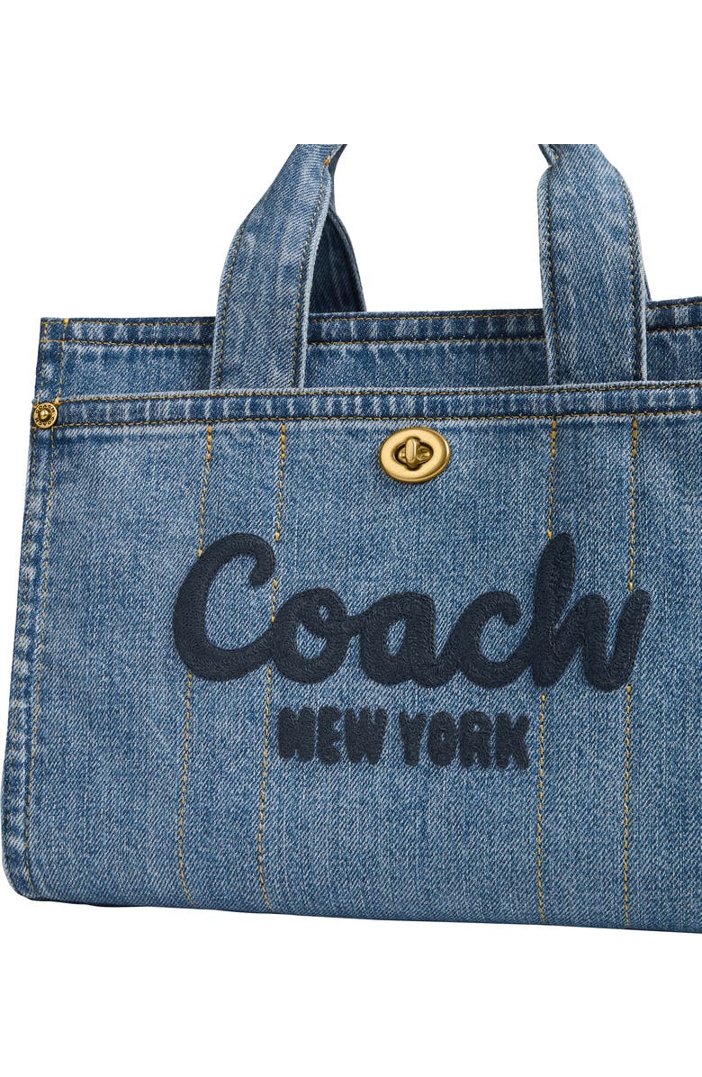 COACH Denim Cargo Tote, Alternate, color,