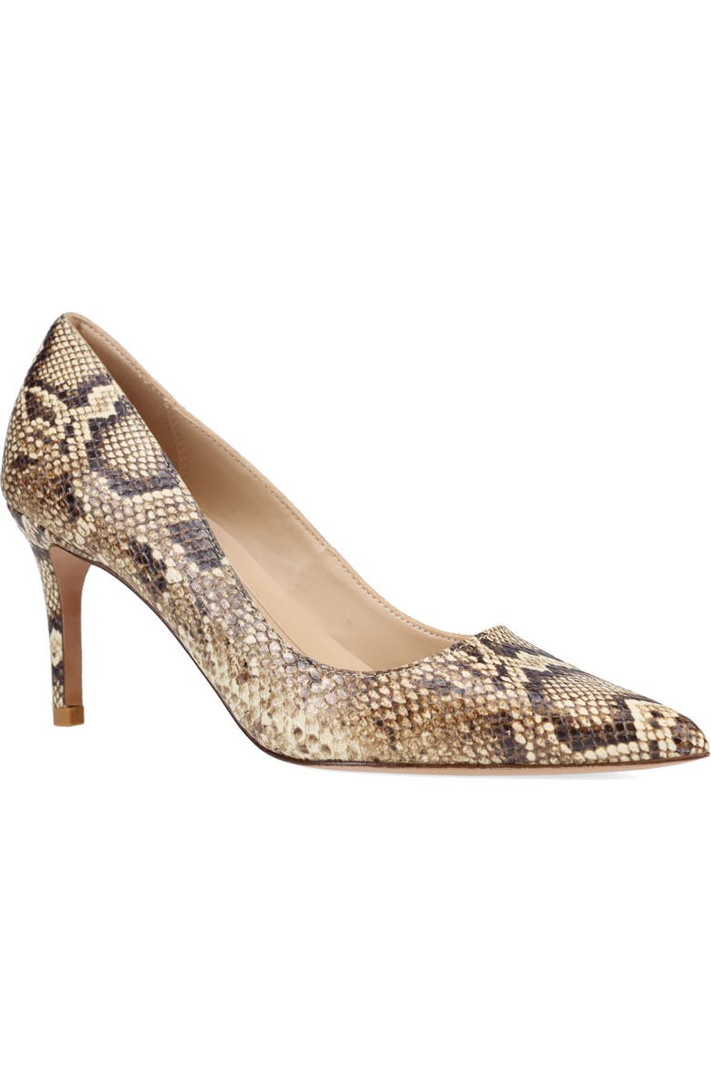 Pelle Moda Lizel 2 Pointed Toe Pump, Main, color, Natural Snake Print