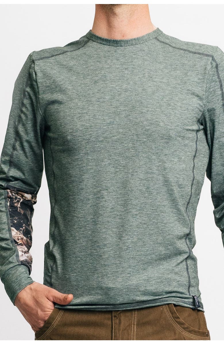 Alpine Fit Men's Treeline Longsleeve Tapered Fit, Main, color, Winter Moss Green