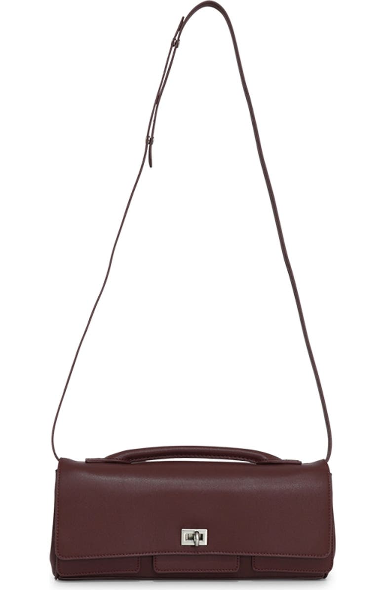 Belle & Bloom Love Boat Leather Clutch Bag, Alternate, color, Red