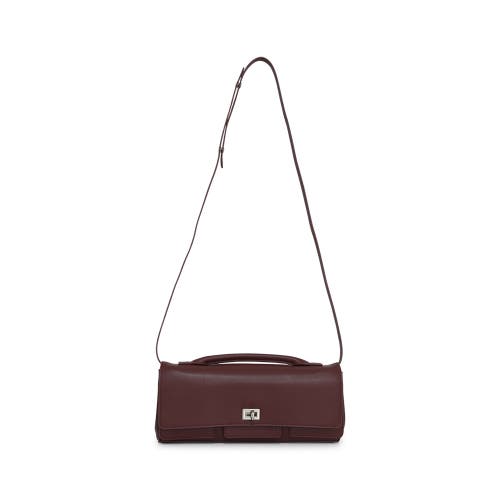 Belle & Bloom Love Boat Leather Clutch Bag In Brown
