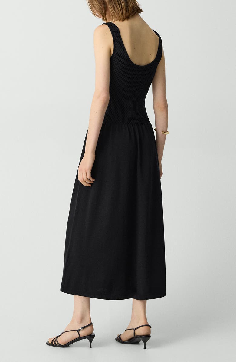 Theory Bleeck Texture Sleeveless Midi Dress, Alternate, color, 
