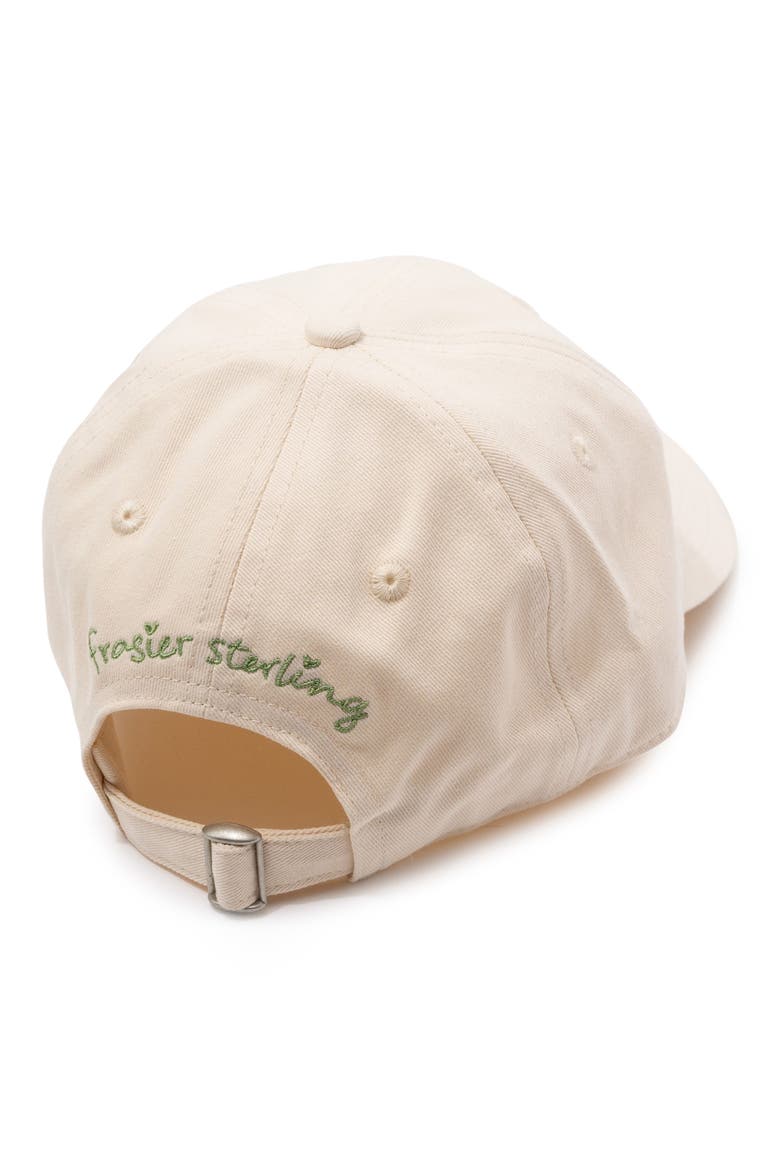 Sardines Embroidered Baseball Cap, Alternate, color, NATURAL