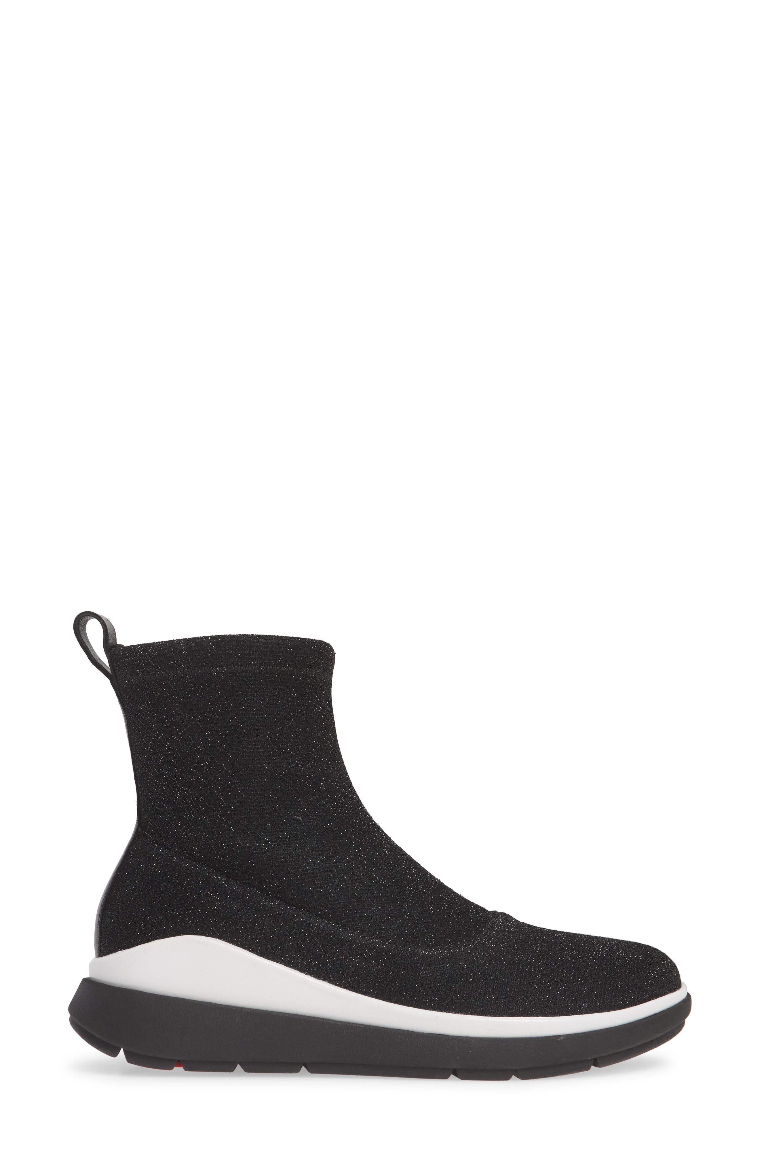 FitFlop Loosh Luxe Metallic Rapid Knit Bootie, Alternate, color, 