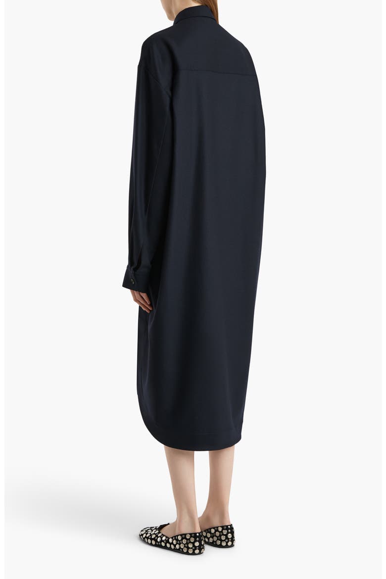 Gloria Long Sleeve Cotton Poplin Shirtdress, Alternate, color, DARK NAVY