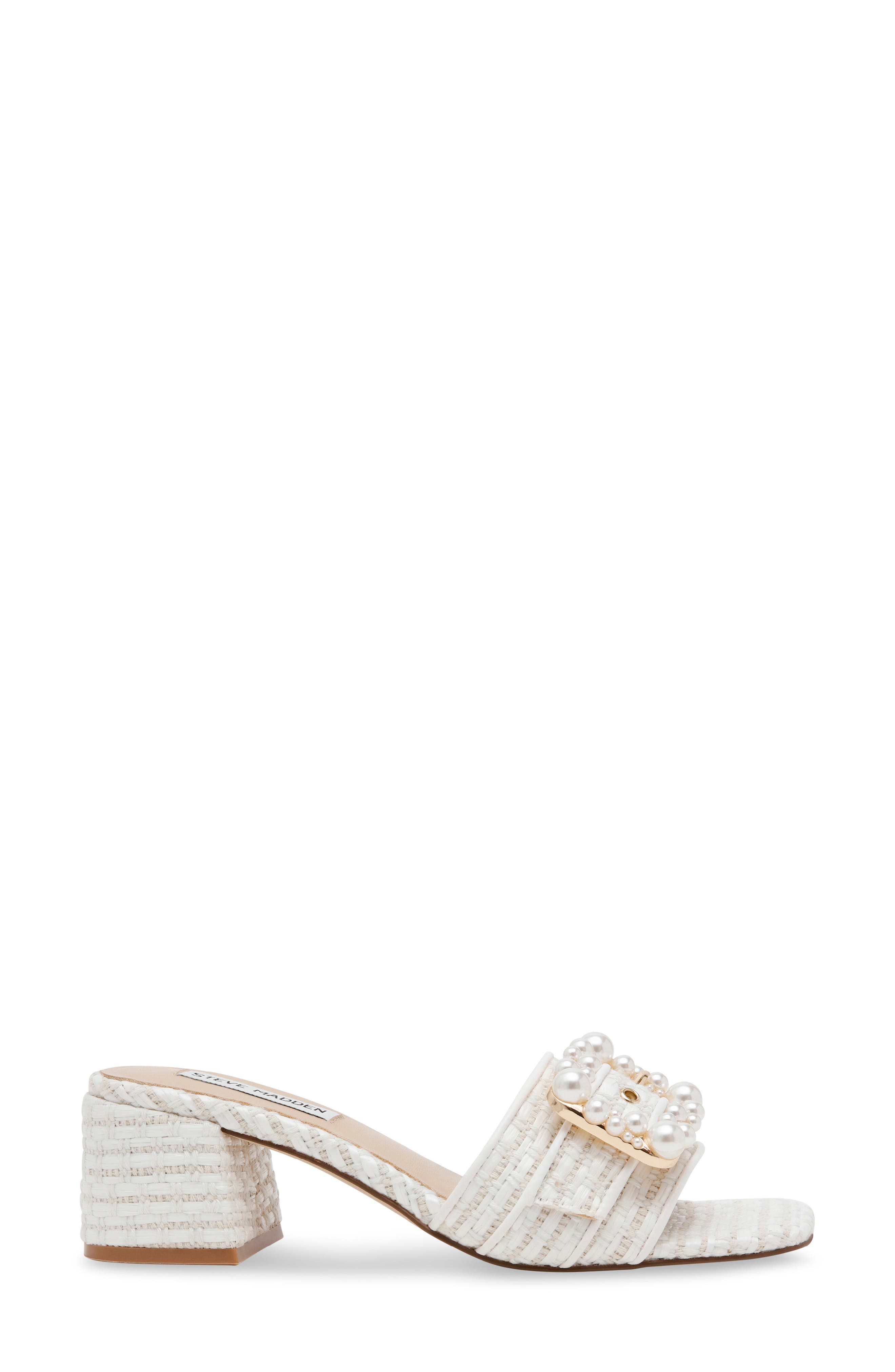 Sandre Block Heel Sandal, Alternate, color, WHITE MULTI