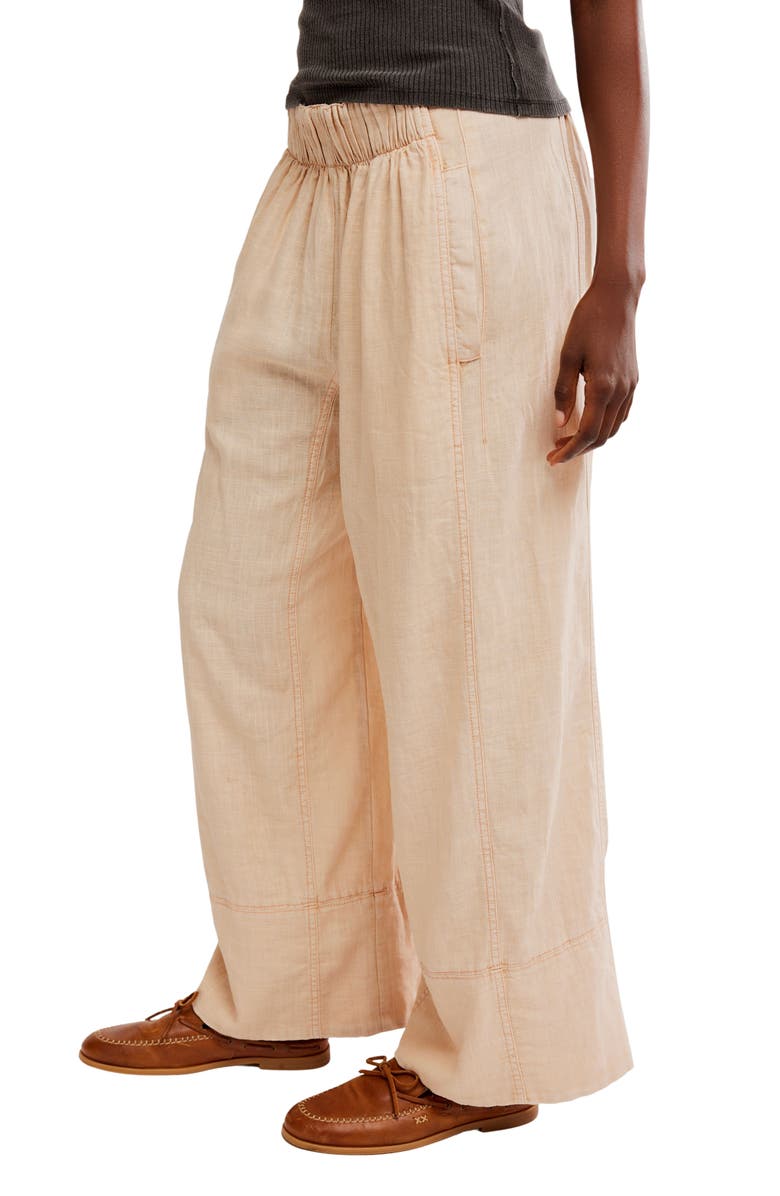 Days End Pull-On Linen Blend Wide Leg Pants