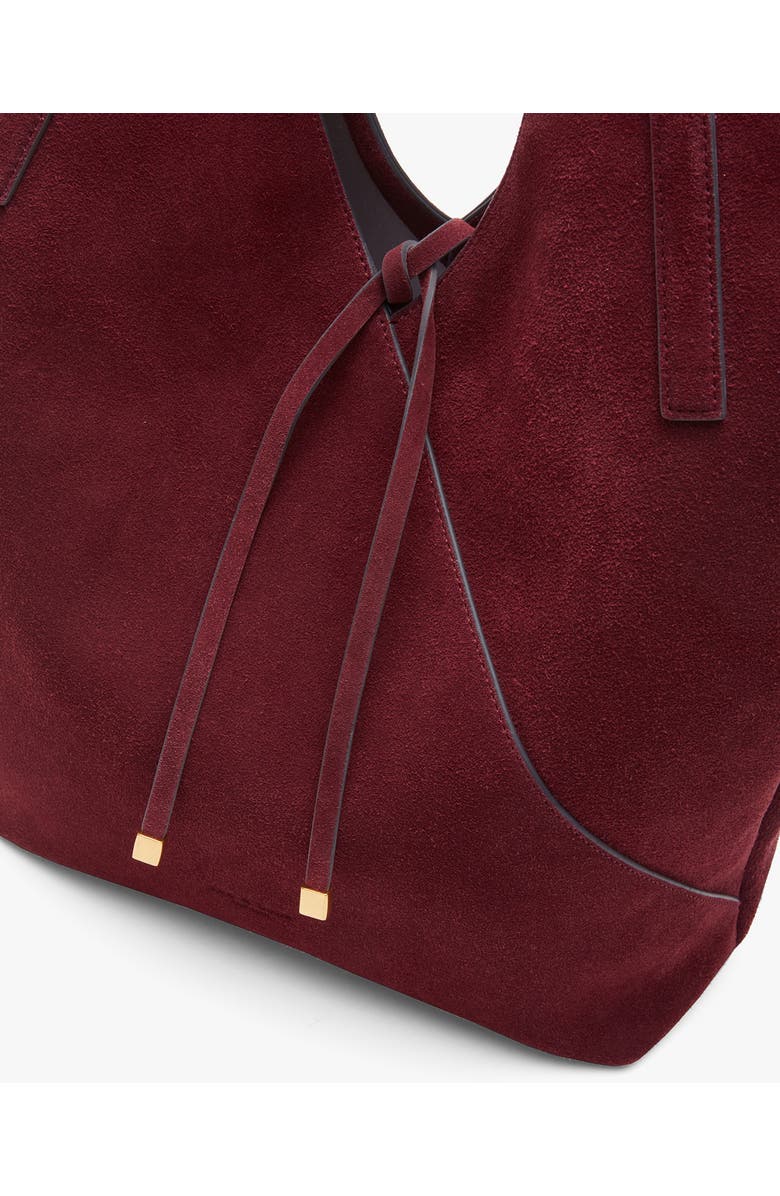 rag & bone Alix Suede Tote, Alternate, color, Garnet