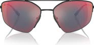 Scuderia Ferrari 63mm Oversize Irregular Sunglasses