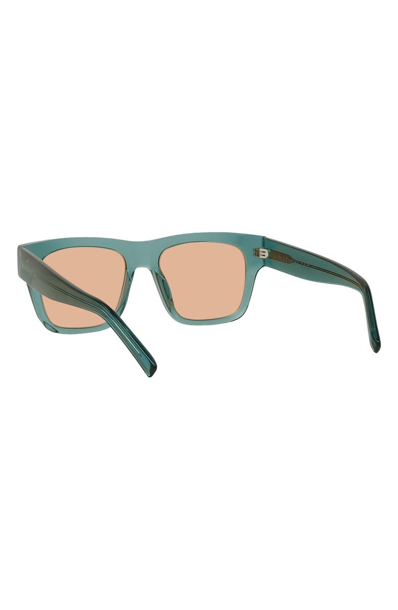 Givenchy GV Day Lector 52mm Square Sunglasses, Alternate, color, Light Green/ Other / Roviex