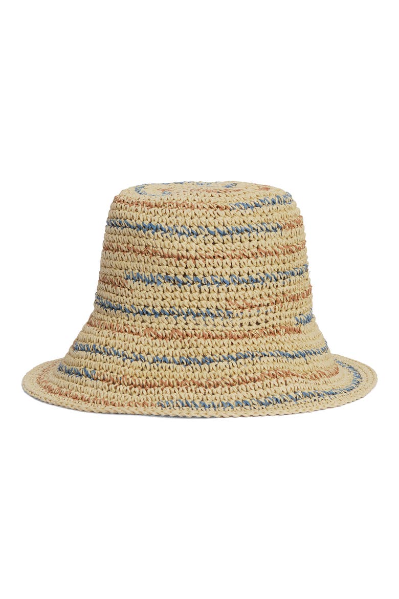 Kelley Straw Cloche Hat, Alternate, color, BRAN/ DE