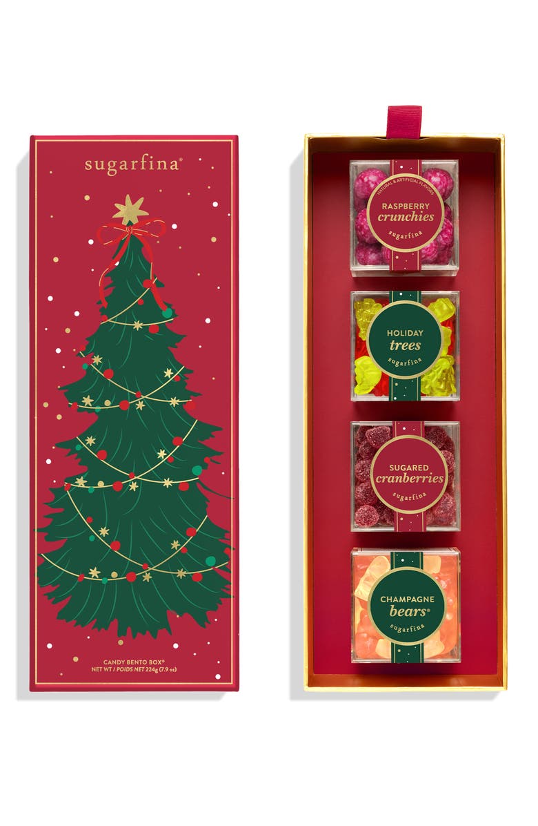 sugarfina Joy & Cheer Champagne Bears & 4-Piece Candy Bento Box, Alternate, color, 