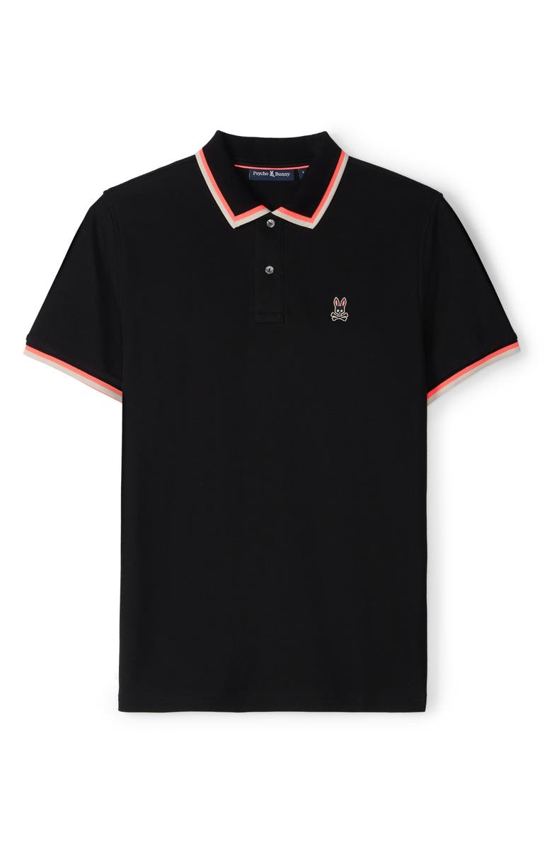 Psycho Bunny Kingsbury Tipped Piqué Polo, Alternate, color, 
