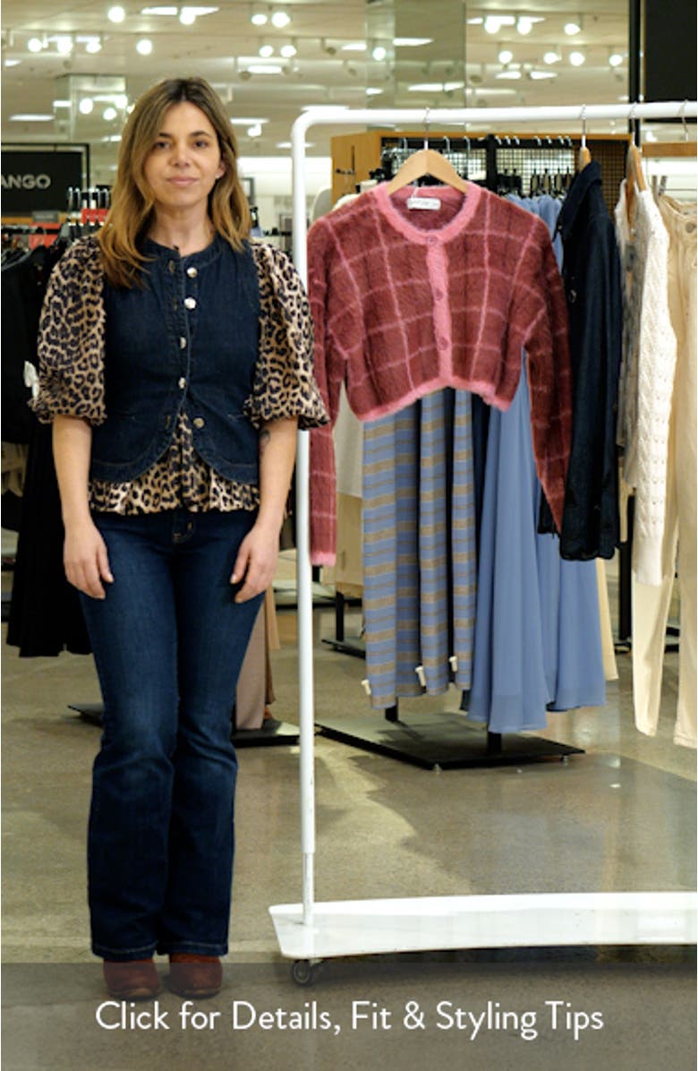 Viola Brushed Plaid Cardigan, sales video thumbnail