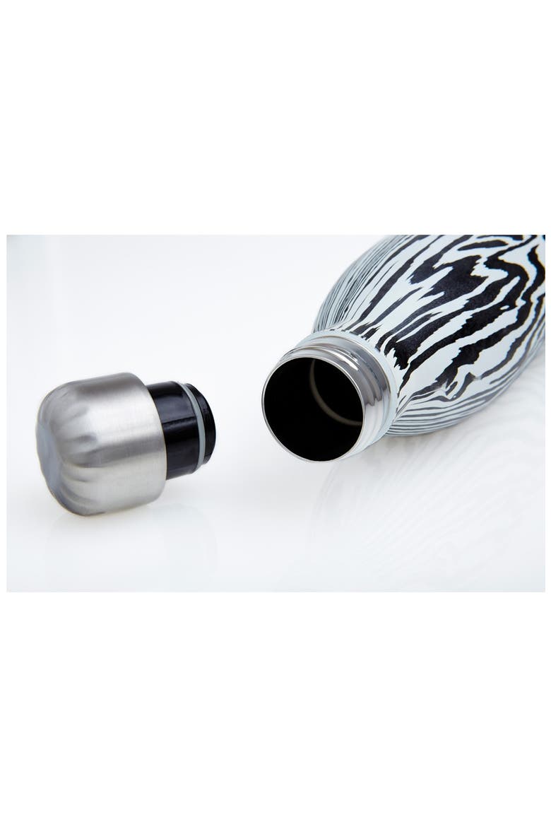 The Exotics Collection - Zebra Insulated Stainless Steel Water Bottle, Alternate, color, NOIR ZEBRA