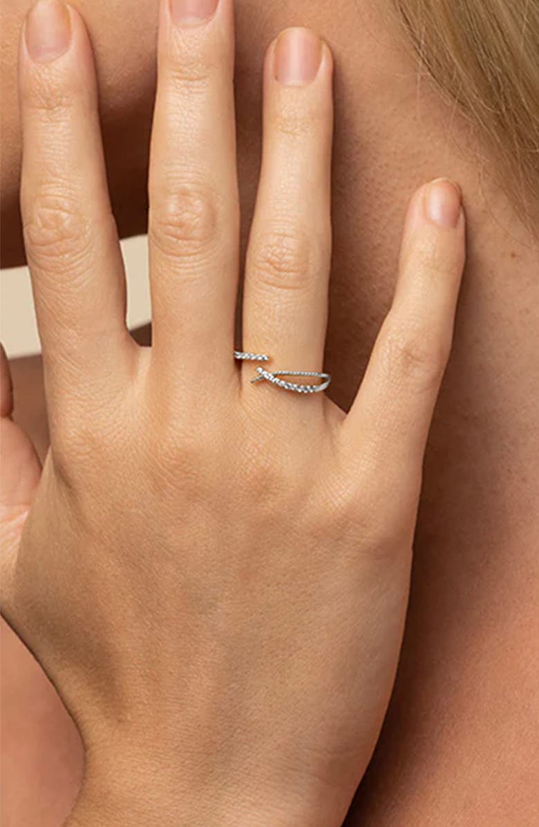 Bearfruit Jewelry 14k Gold Plated Cecilia Ring Minimalist Dainty Holiday Gift Idea, Alternate, color, Silver