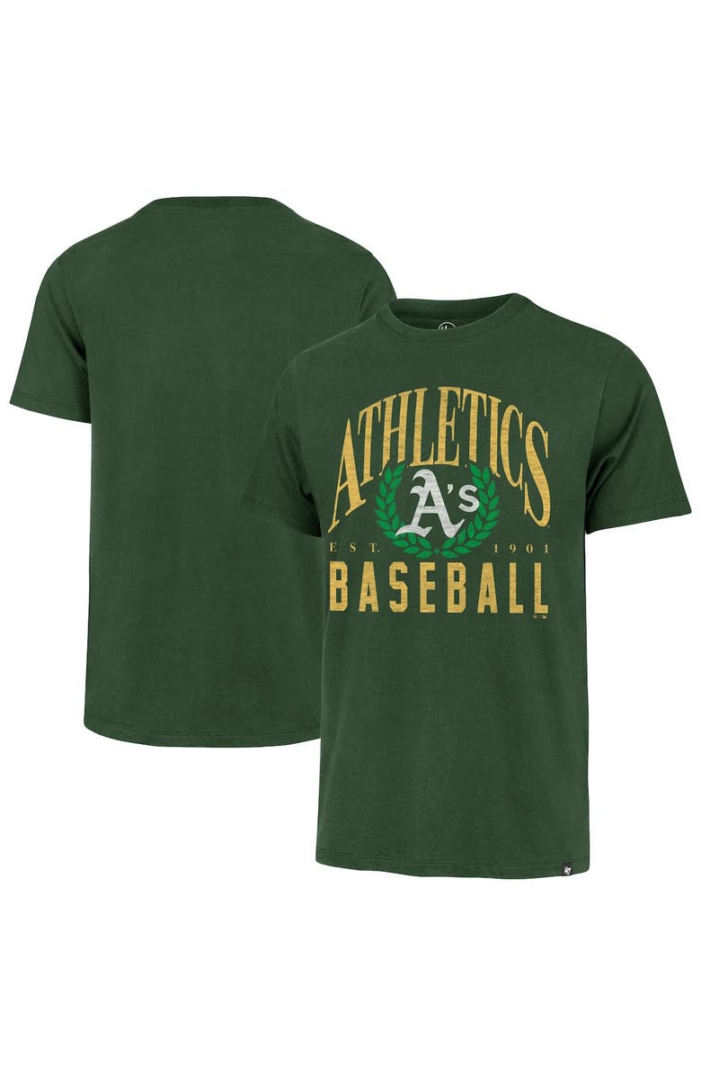 '47 Men's '47 Green Athletics Pitchout Franklin T-Shirt, Main, color, Green