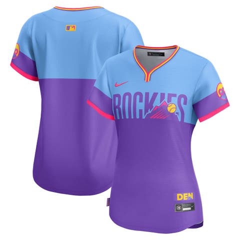 Women's Nike  Purple/Light Blue Colorado Rockies 2025 City Connect Limited Jersey