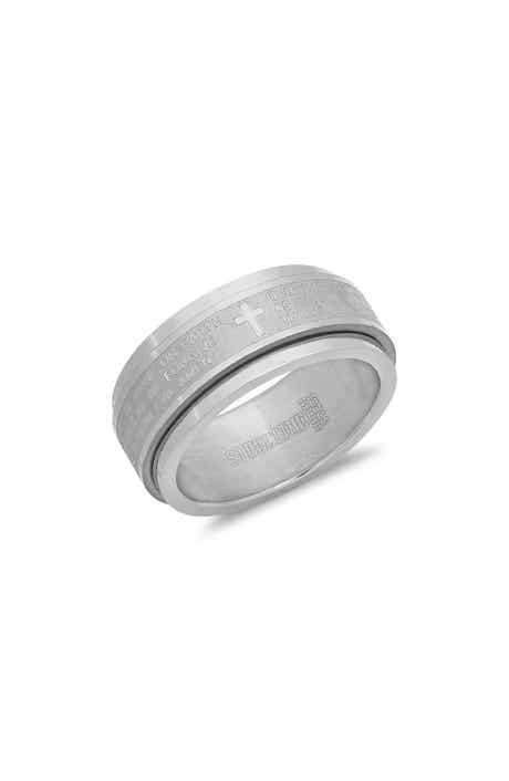 Our Father Cross Band Ring