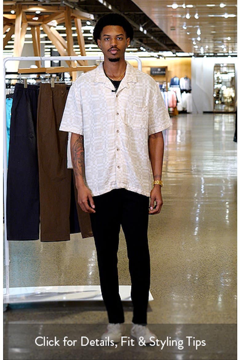 Jacquard Cotton Blend Camp Shirt video
