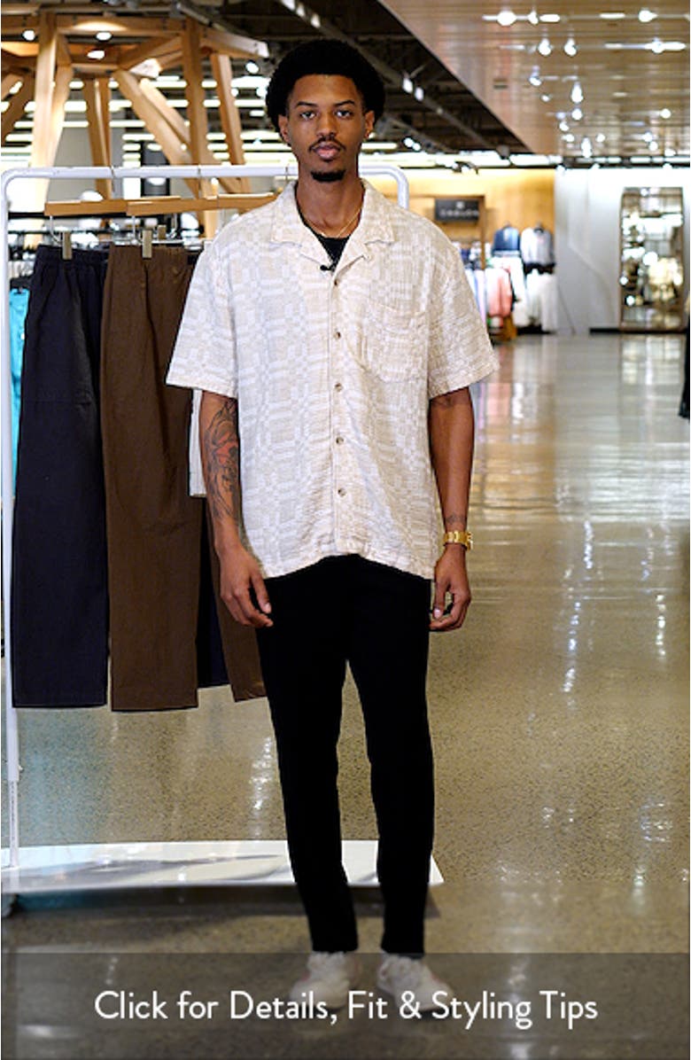 Jacquard Cotton Blend Camp Shirt, sales video thumbnail