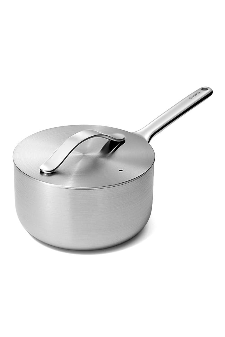 Stainless Steel Sauce Pan & Lid, Main, color, STAINLESS STEEL