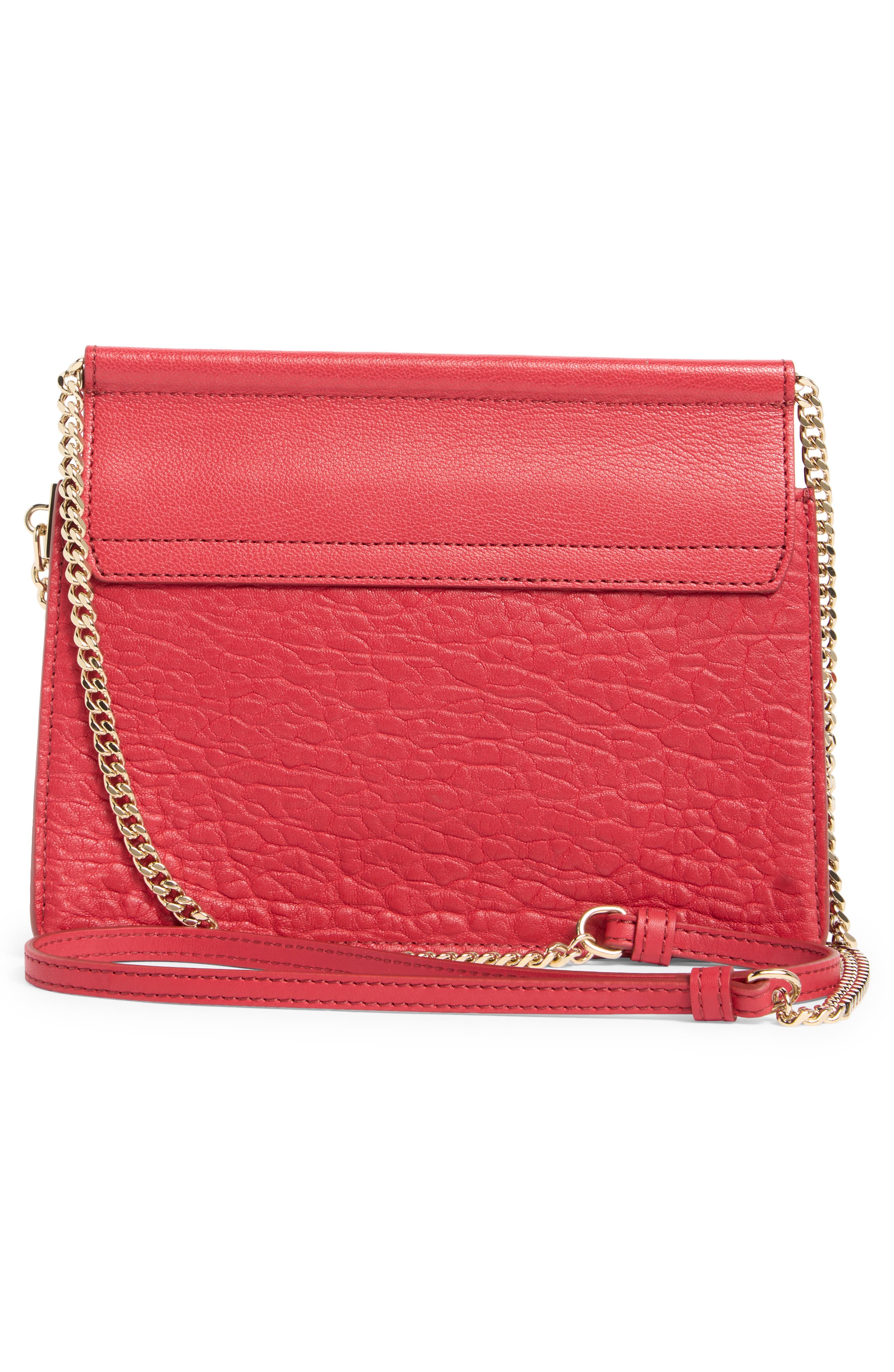 Chloé Mini Faye Leather Shoulder Bag, Alternate, color, 
