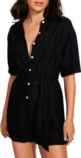 Playa Linen Cover-Up Romper