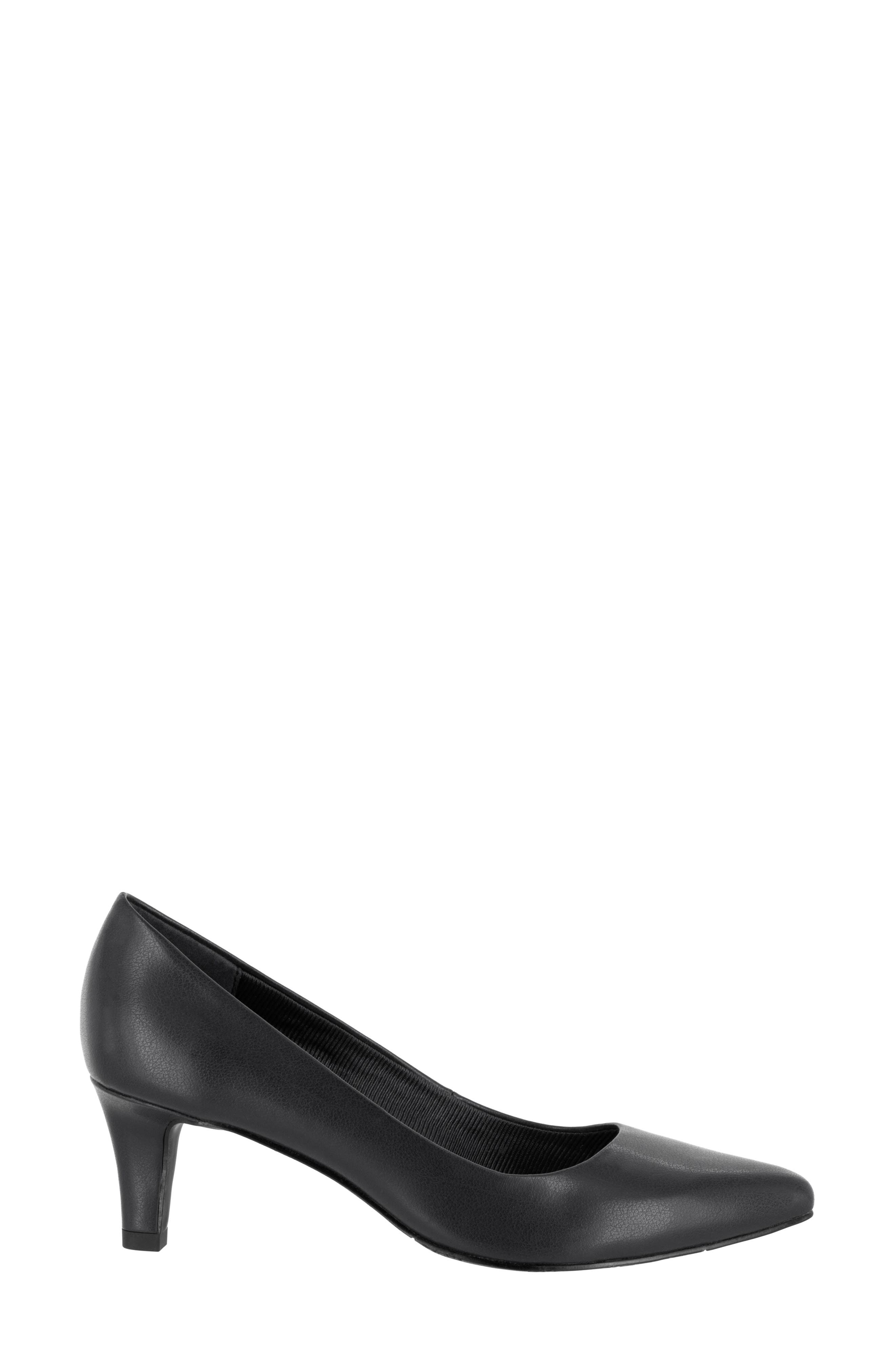 EASY STREET Pointe Pointed Toe Patent Pump - Multiple Widths Available, Alternate, color, Black