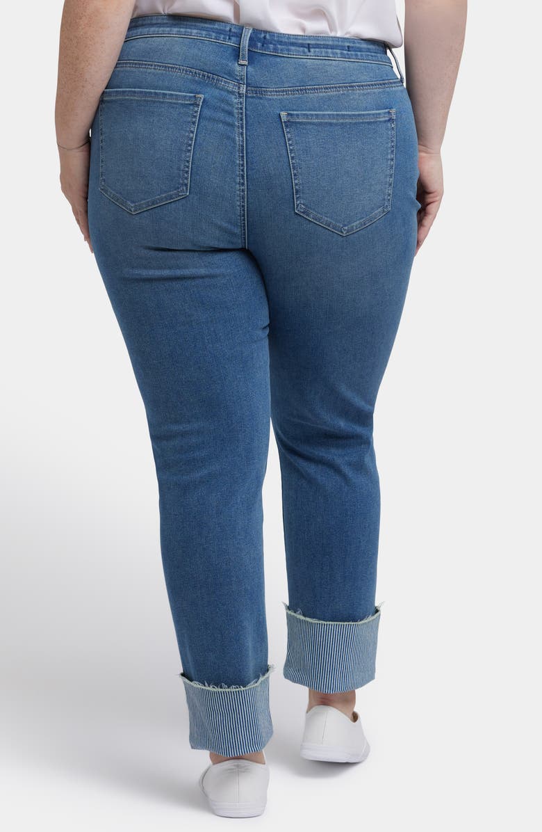 NYDJ Sheri Stripe Cuff Ankle Slim Jeans, Alternate, color, 