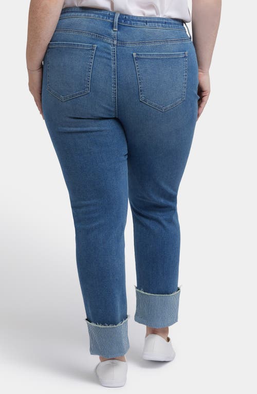 Nydj Sheri Stripe Cuff Ankle Slim Jeans