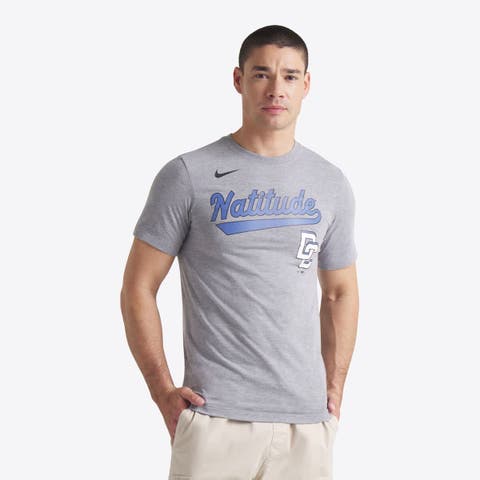 Men's Nike Heather Charcoal Washington Nationals 2025 City Connect Tri-Blend T-Shirt
