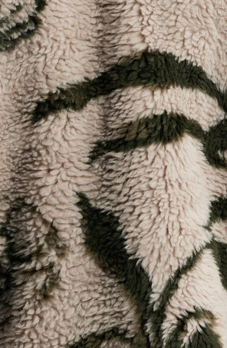 Obey Mushroom Fleeze Zip Jacket, Alternate, color, 