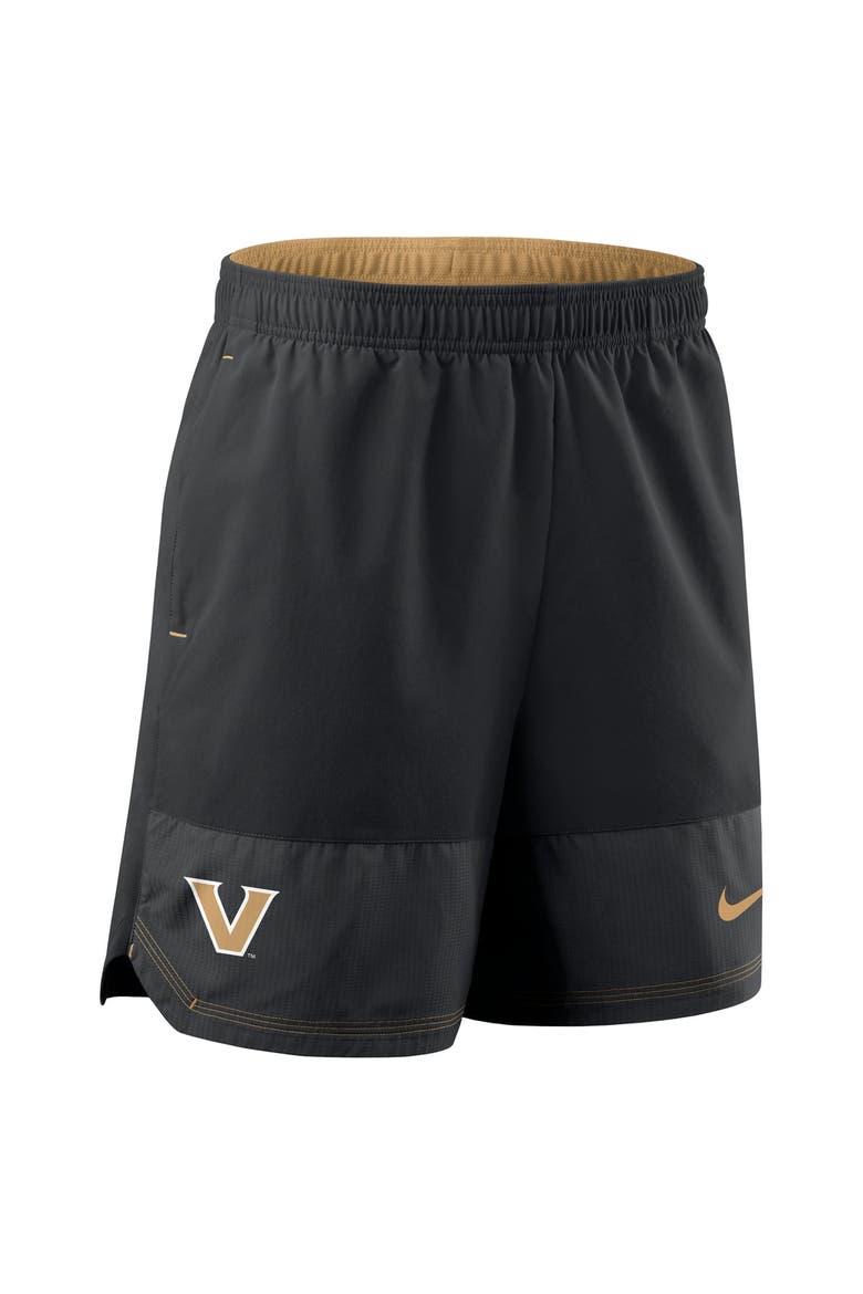 Men's Nike Black Vanderbilt Commodores Woven Dri-FIT Shorts, Alternate, color, Black