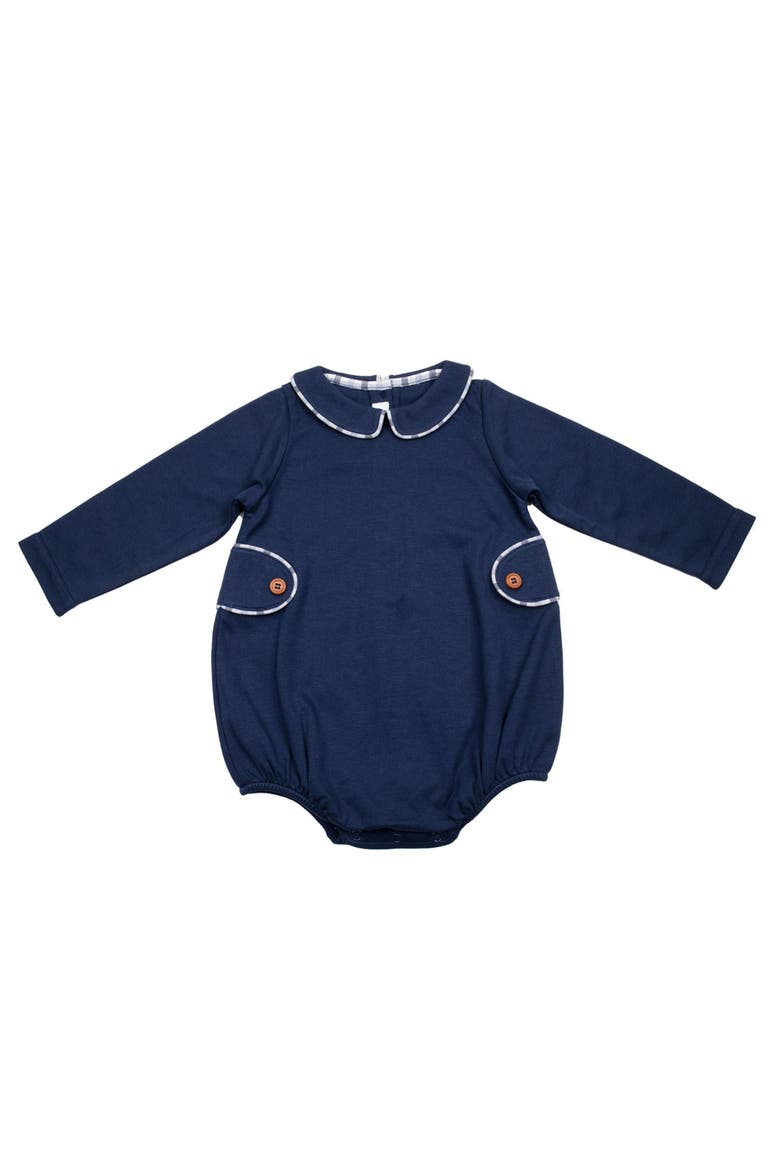 Oliver Bubble Romper, Main, color, Navy