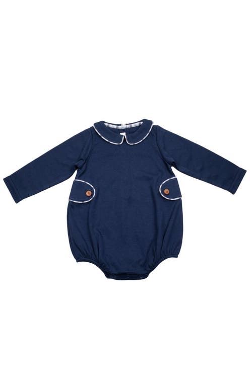 Cuclie Babies'  Oliver Bubble Romper In Blue