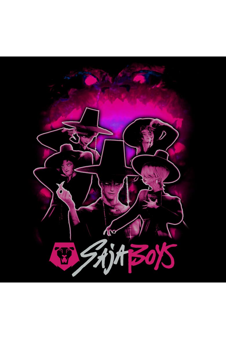 Boys' The Saja Boys' Logo T-Shirt, Alternate, color, Black