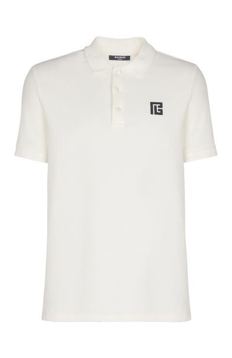 Embroidered cotton polo