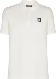 Balmain Embroidered cotton polo