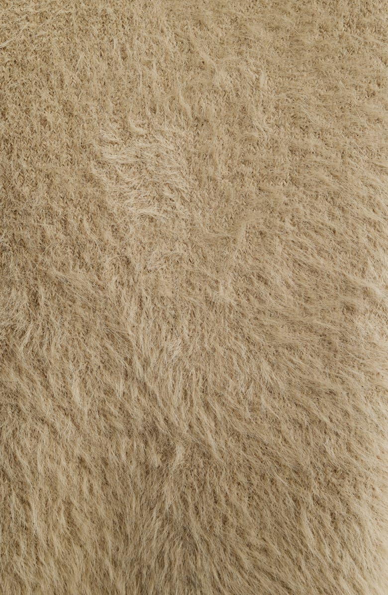 FARM Rio Faux Fur Crop Zip-Up Vest, Alternate, color, Caramel