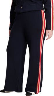 ELOQUII Side Stripe Sweater Pant