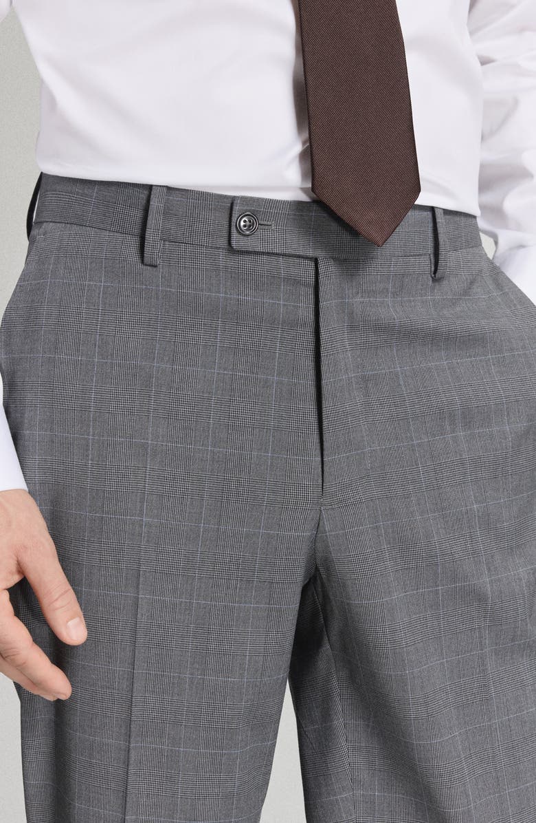 MANGO London Regular Fit Dress Pants, Alternate, color, Grey