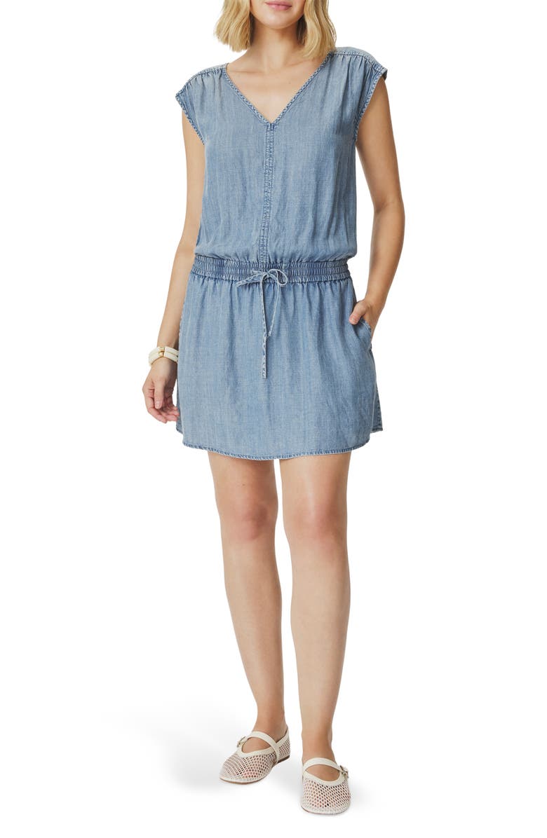 Splendid Ginger Sleeveless Chambray Minidress, Main, color, Indigo Blue