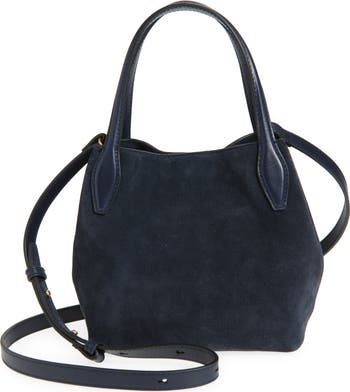 The Mini Suede Shopper Tote